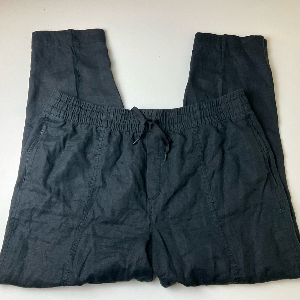 ATHLETA Retreat High Rise 100% Linen Ankle Pant - Picture 3 of 16